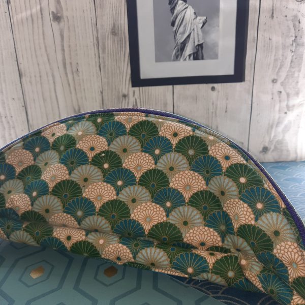 20240115_184024 sac banane taille L tissus coton solide lavable en machine sangle reglable se porte en bandoulière droitier ou gauché grance a son double zip extérieur et intérieur