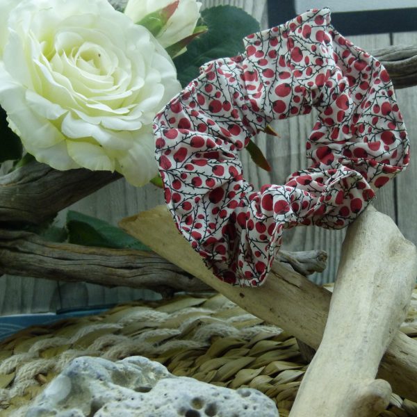 chouchou tissus recyclé double élastique fabriqué en France