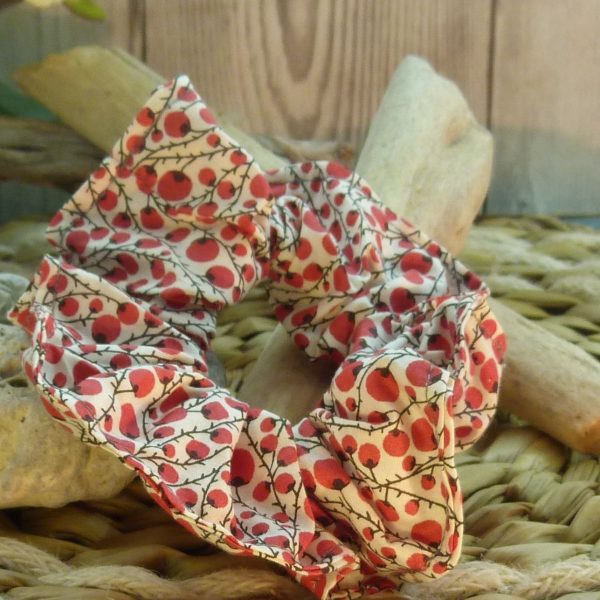 chouchou tissus recyclé double élastique fabriqué en France