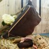 sac banane velours côtelé doublée coton rose sangle réglable fabriqué en France