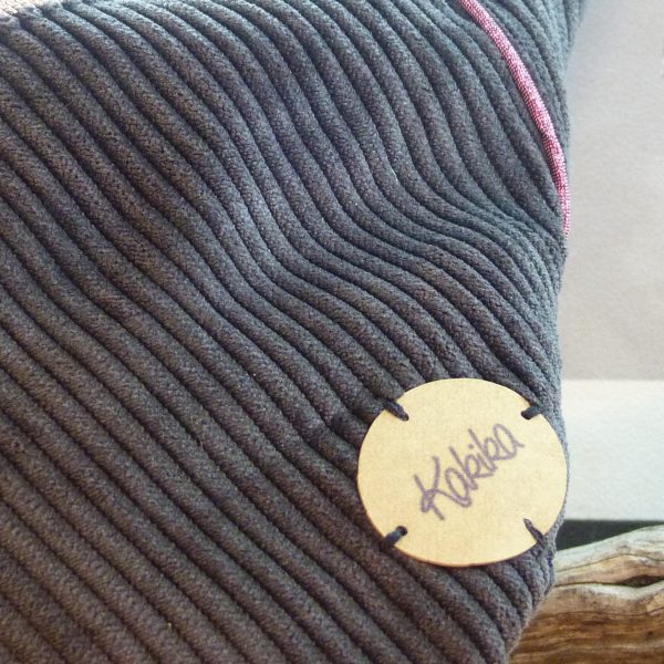 sac banane tissus recyclé fabriqué en france modèle taille L gourmandes double zip poche zipée intérieure et extérieure