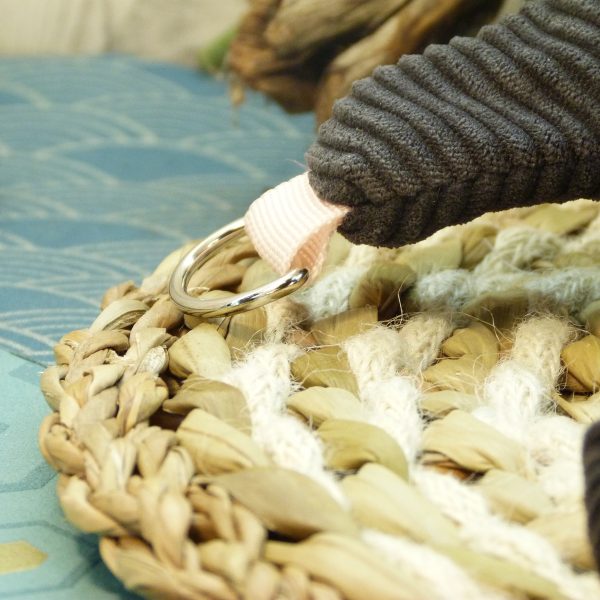 sac banane tissus recyclé fabriqué en france modèle taille L gourmandes double zip poche zipée intérieure et extérieure