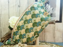 sac banane tissus recyclé fabriqué en france modèle taille L gourmandes double zip poche zipée intérieure et extérieure