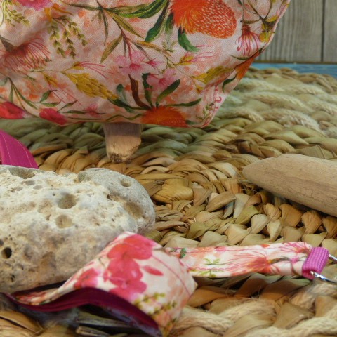 kakika (162) sac banane taille L tissus coton solide lavable en machine sangle reglable se porte en bandoulière droitier ou gauché grance a son double zip extérieur et intérieur